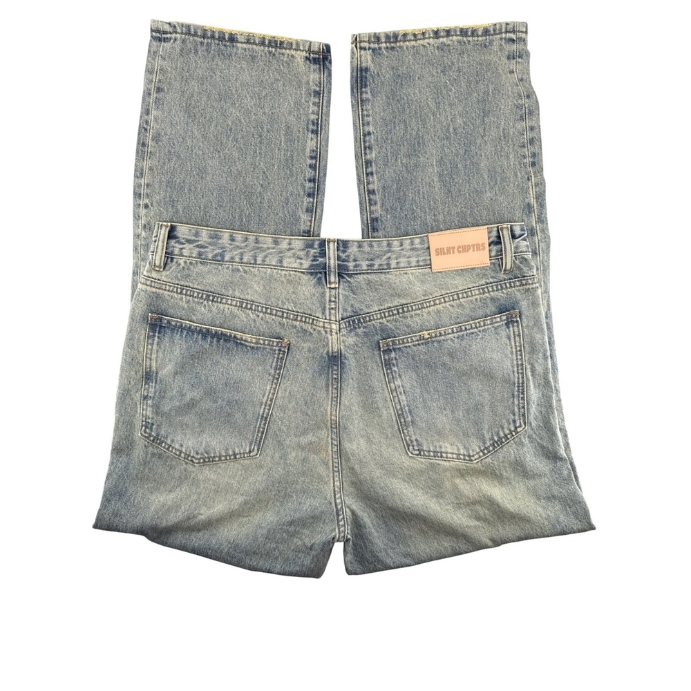 Silent Chptrs Straight Leg Vintage Washed Blue Denim Jeans SC-J3-006 Mens 38 NWT